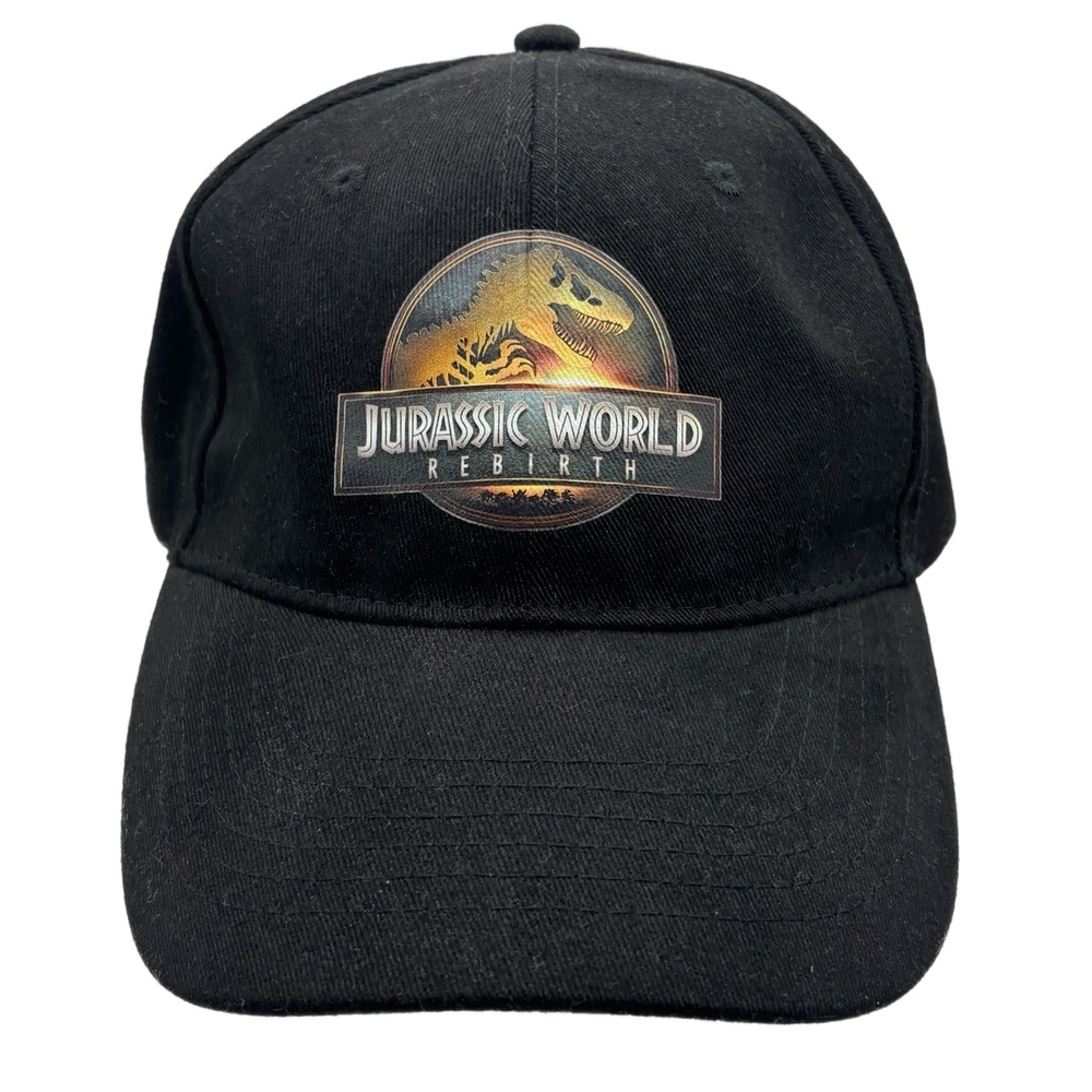 Jurassic World Rebirth Hat Black Baseball Cap Apollo USA Made in China